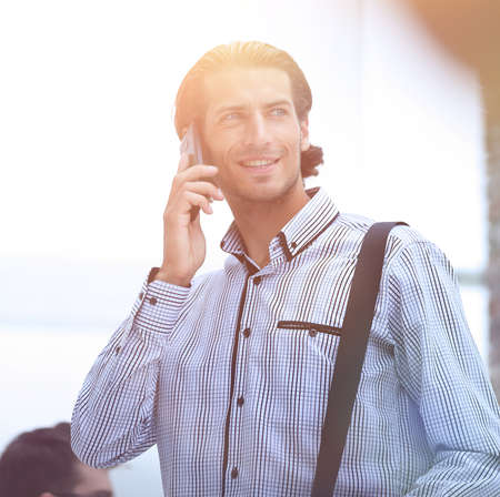 successful man talking on the phone