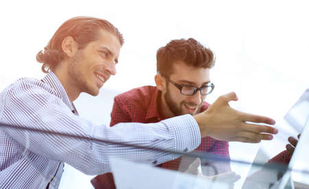 serious businessman thinkingの写真素材