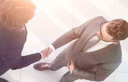 Business handshake and business people concepts.の写真素材