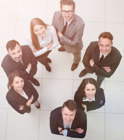 view from the top. young and promising business peopleの写真素材