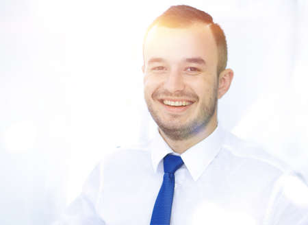 closeup.portrait of modern business man.の写真素材