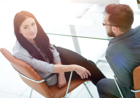 Members of a business team discussing working problemsの写真素材