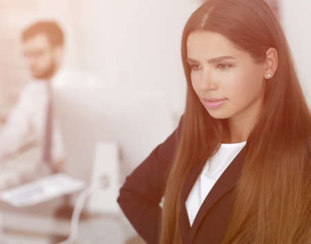 female Manager in the workplaceの写真素材