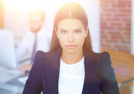 female Manager in the workplaceの写真素材