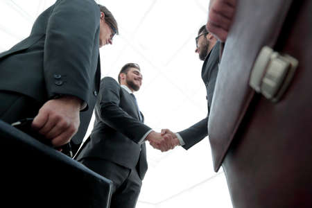 closeup.meeting business partners.の写真素材