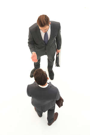 top view.two business competitor.の写真素材