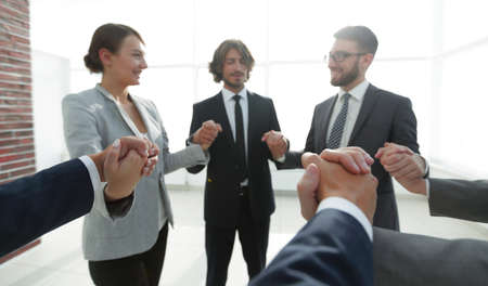 background image of a successful business team.の写真素材