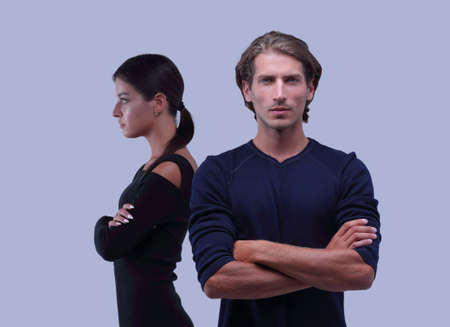 young couple with marital problemsの写真素材