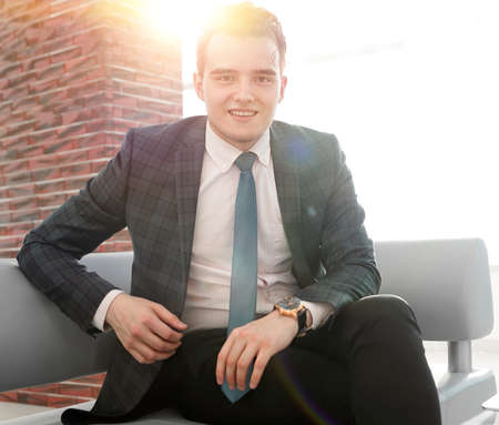 business people.portrait of confident businessmanの写真素材