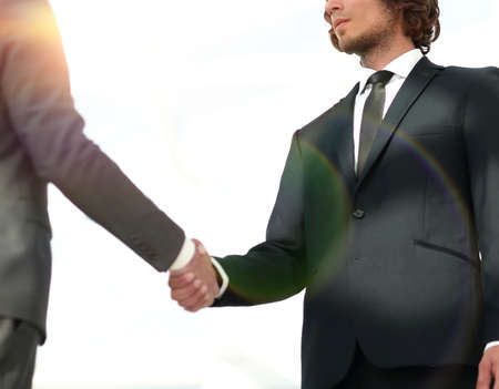 Business handshake and business people.の写真素材