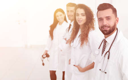 group of practitioners of the medical centerの写真素材