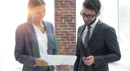 companys employees to discuss business mattersの写真素材