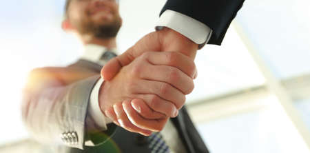 Effective negotiation with client. Business concept photo.の写真素材