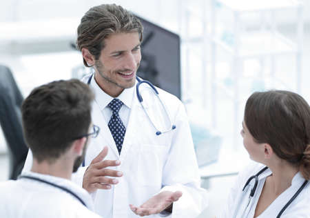 Group of doctors talking