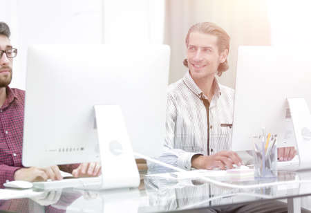 employees working at their Desk