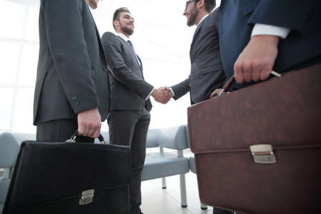 closeup.meeting business partners.の写真素材