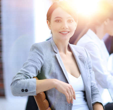 portrait of successful business women in the workplaceの写真素材