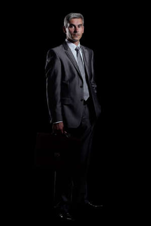 in full growth.modern adult businessmanの写真素材