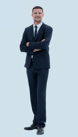 smiling businessman in a business suitの写真素材