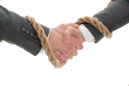 closeup .the associated handshake business partners.