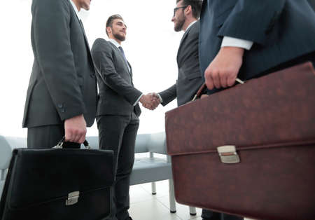 closeup.meeting business partners.