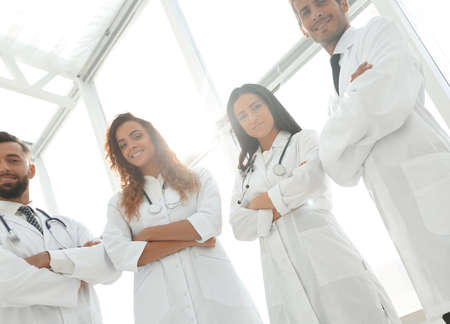closeup.a group of doctors.