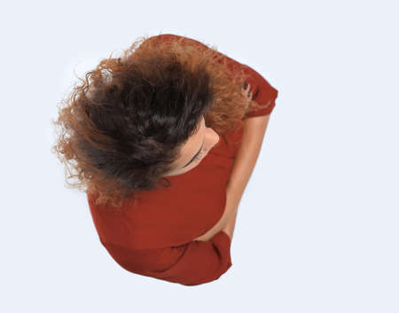 view from the top.modern business womenの写真素材