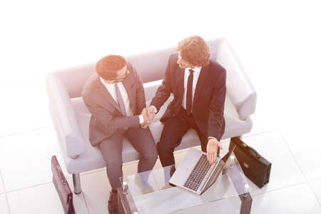 handshake Manager and the client.の写真素材