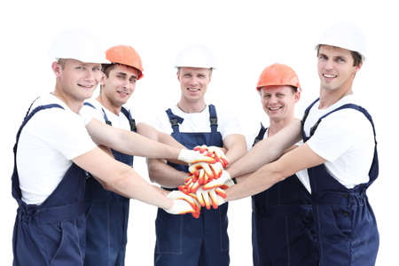 Group of professional industrial workers.の写真素材