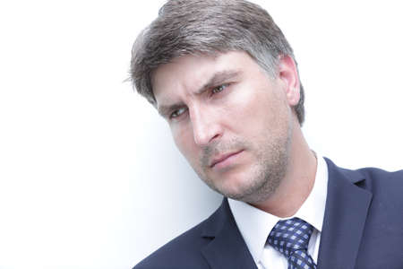 Portrait of a serious businessmanの写真素材