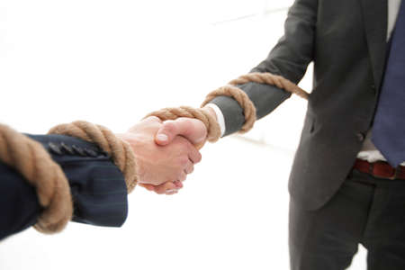 closeup .the handshake business partners.の写真素材