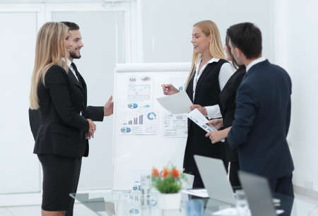 Business people at presentation in office