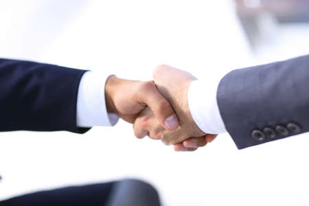 closeup.handshake of business partnersの写真素材