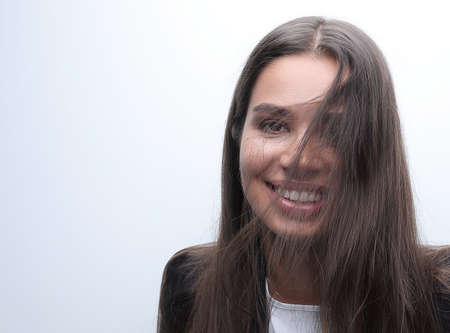 closeup.confident young woman