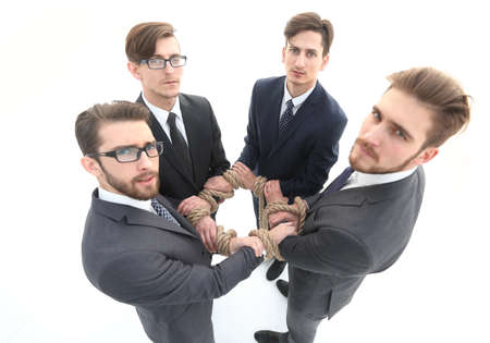 top view .professional business team.の写真素材