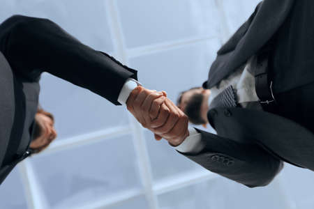 Successful deal after great meetingの写真素材