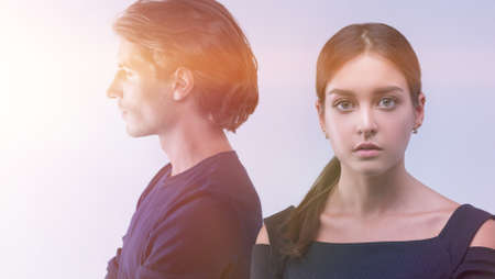 closeup.conflictuale young couple