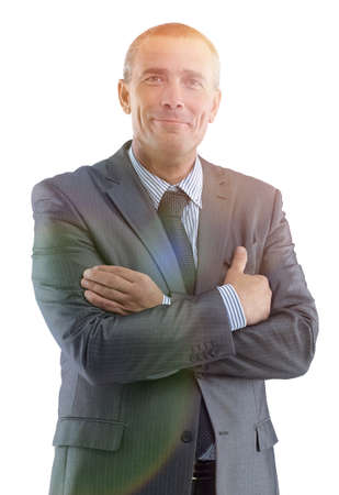 face of a successful businessmanの写真素材
