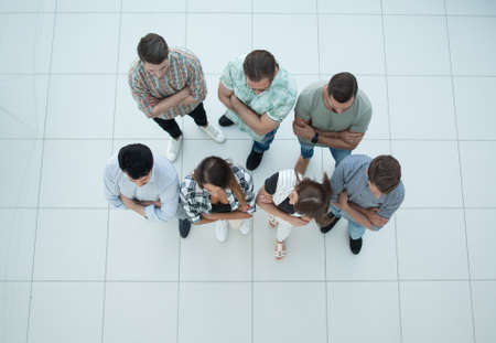 top view.a successful group of young people