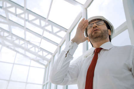 architect screams in an empty office