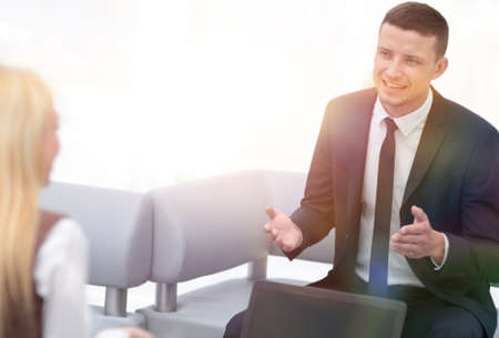 successful businessman sitting in the office