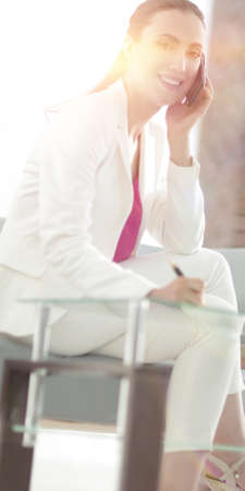 woman employee working in the officeの写真素材