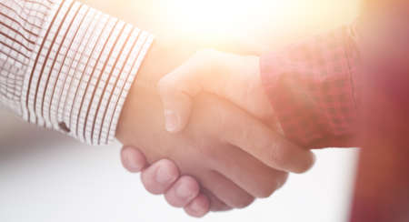 closeup.handshake Manager and the client