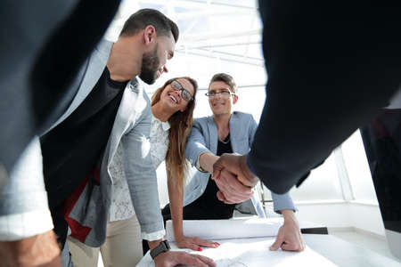 close up.handshake the architect and the client