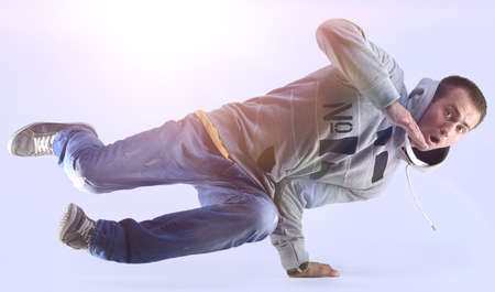 portrait of a cheerful young man.の写真素材