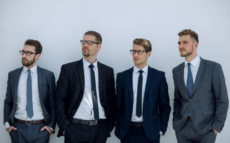 close up.portrait of a group of confident business peopleの写真素材