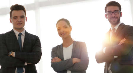 portrait of successful business team