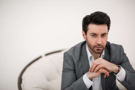 close up.portrait of a modern business man