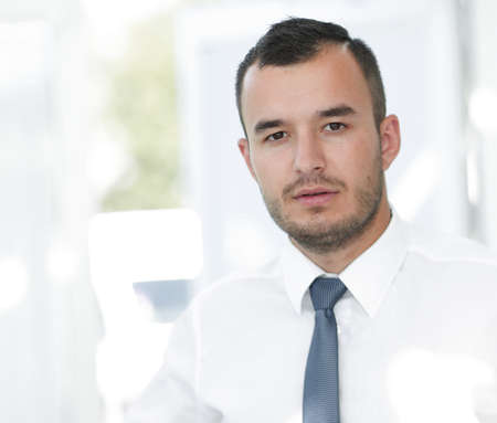 closeup.portrait of modern business man.