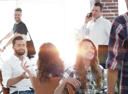 employees of design Agency at work placeの写真素材